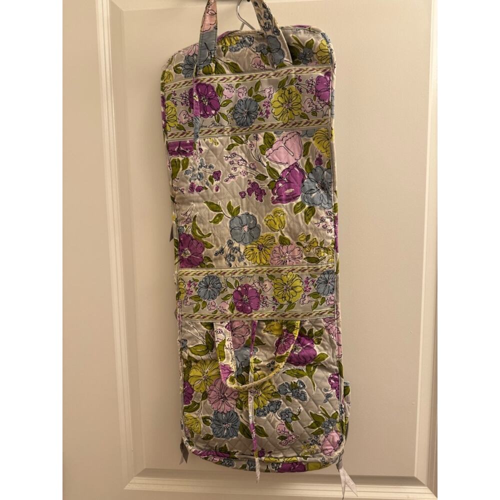 Vera Bradley Quilted Hanging Makeup Bag Travel Organizer Watercolor